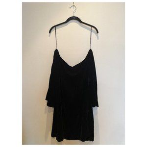 Zara Velvet Off Shoulder Dress | Size L